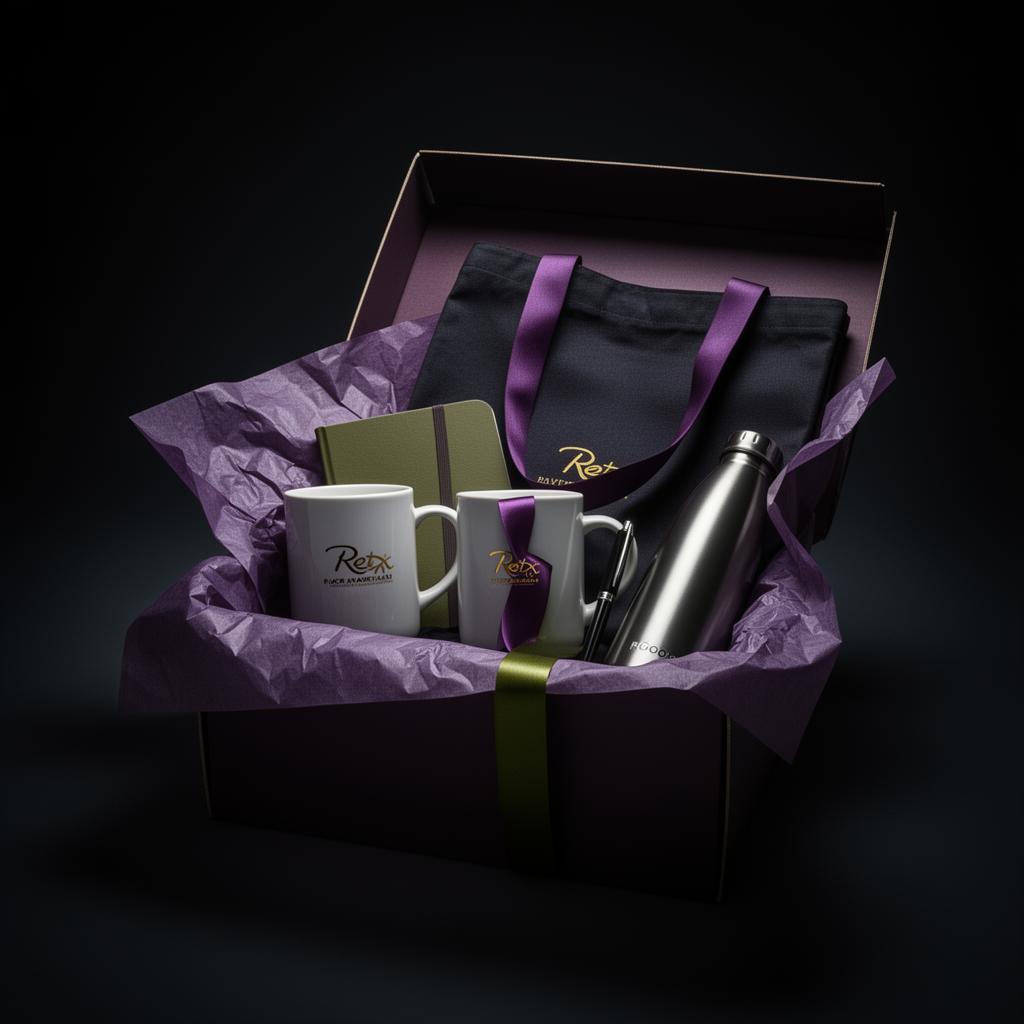 Kit corporativo premium Boncriar com caneca, agenda, garrafa e sacola personalizada